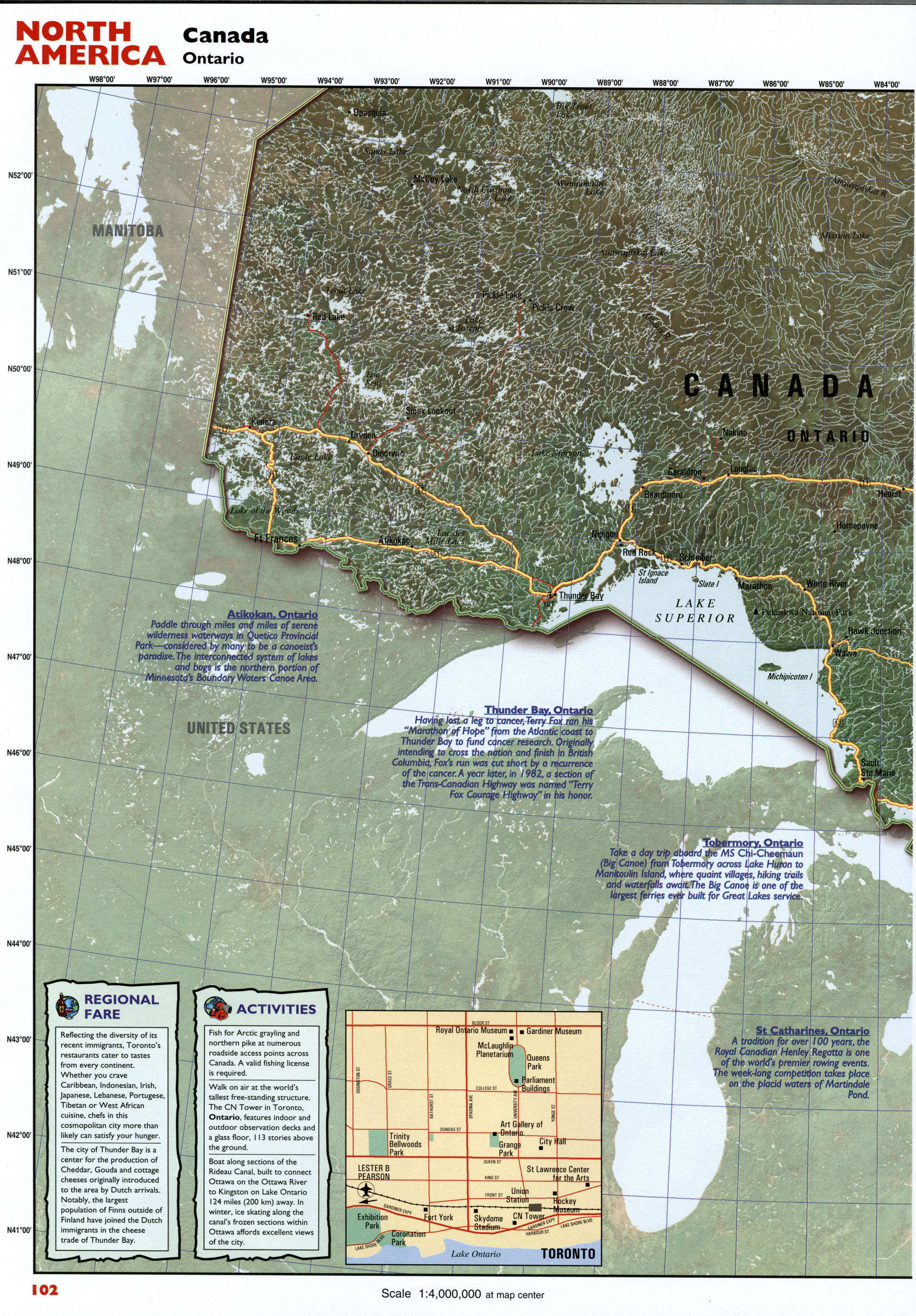 Ontario tourist map. Detailed map of Ontario with cities, towns, and villages. Ontario tourist map. Detailed map of Ontario with cities, towns, and villages.