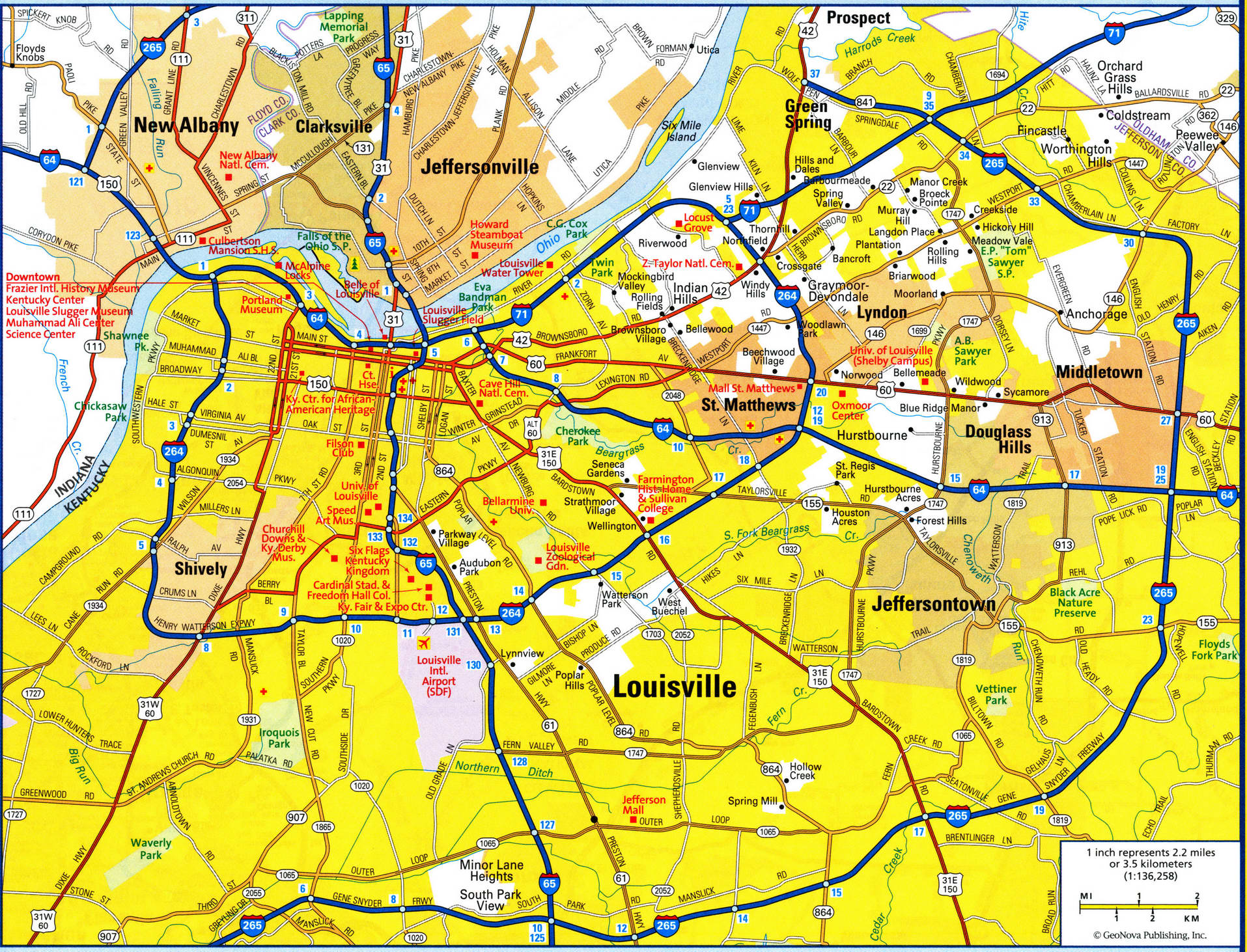 map of Louisville city. Detailed updated map of all roads in Louisville and the suburbs map of Louisville city. Detailed updated map of all roads in Louisville and the suburbs