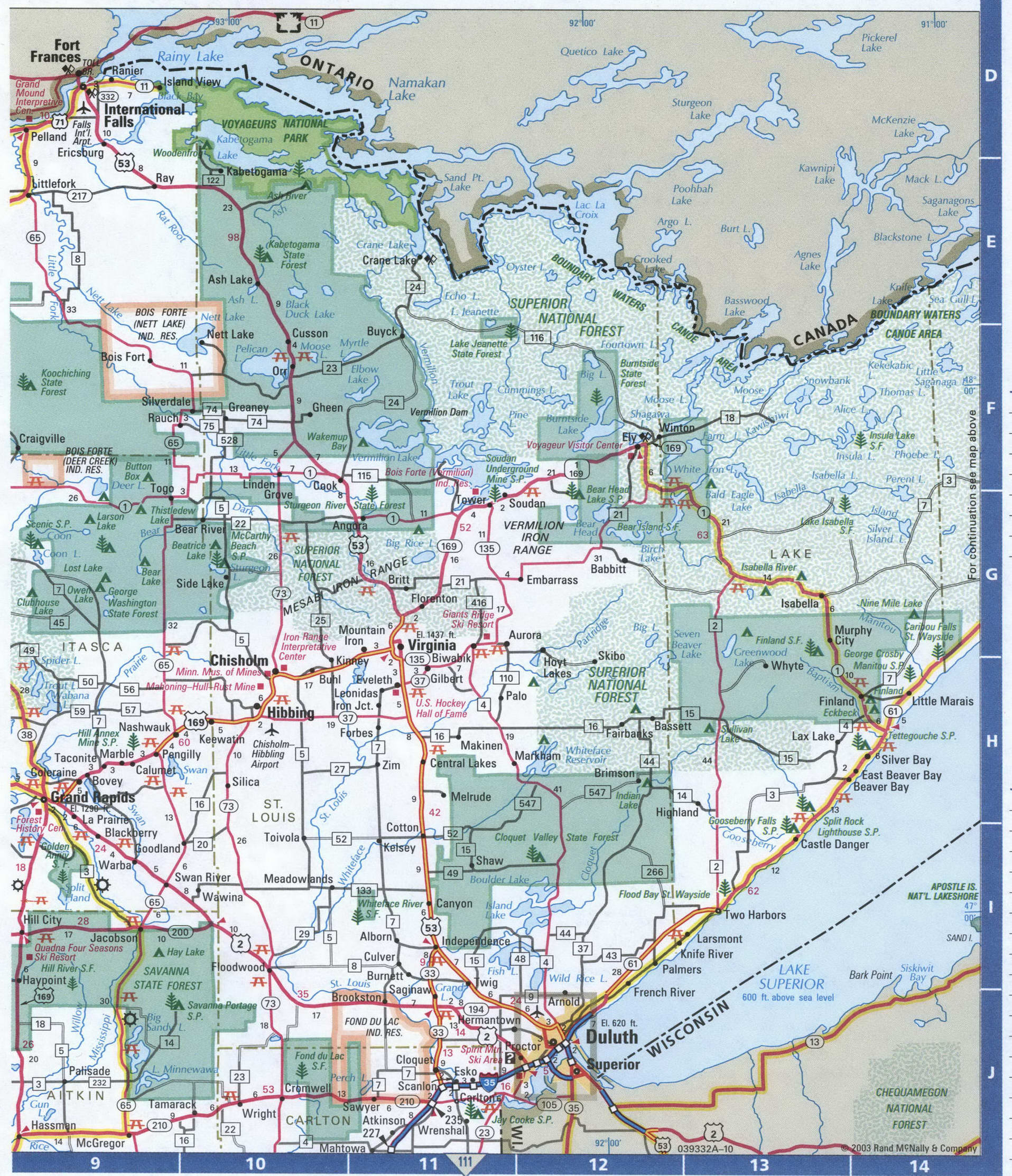 Minnesota northern map. Detailed map of northern Minnesota with road numbers and distances between cities. Minnesota northern map. Detailed map of northern Minnesota with road numbers and distances between cities.