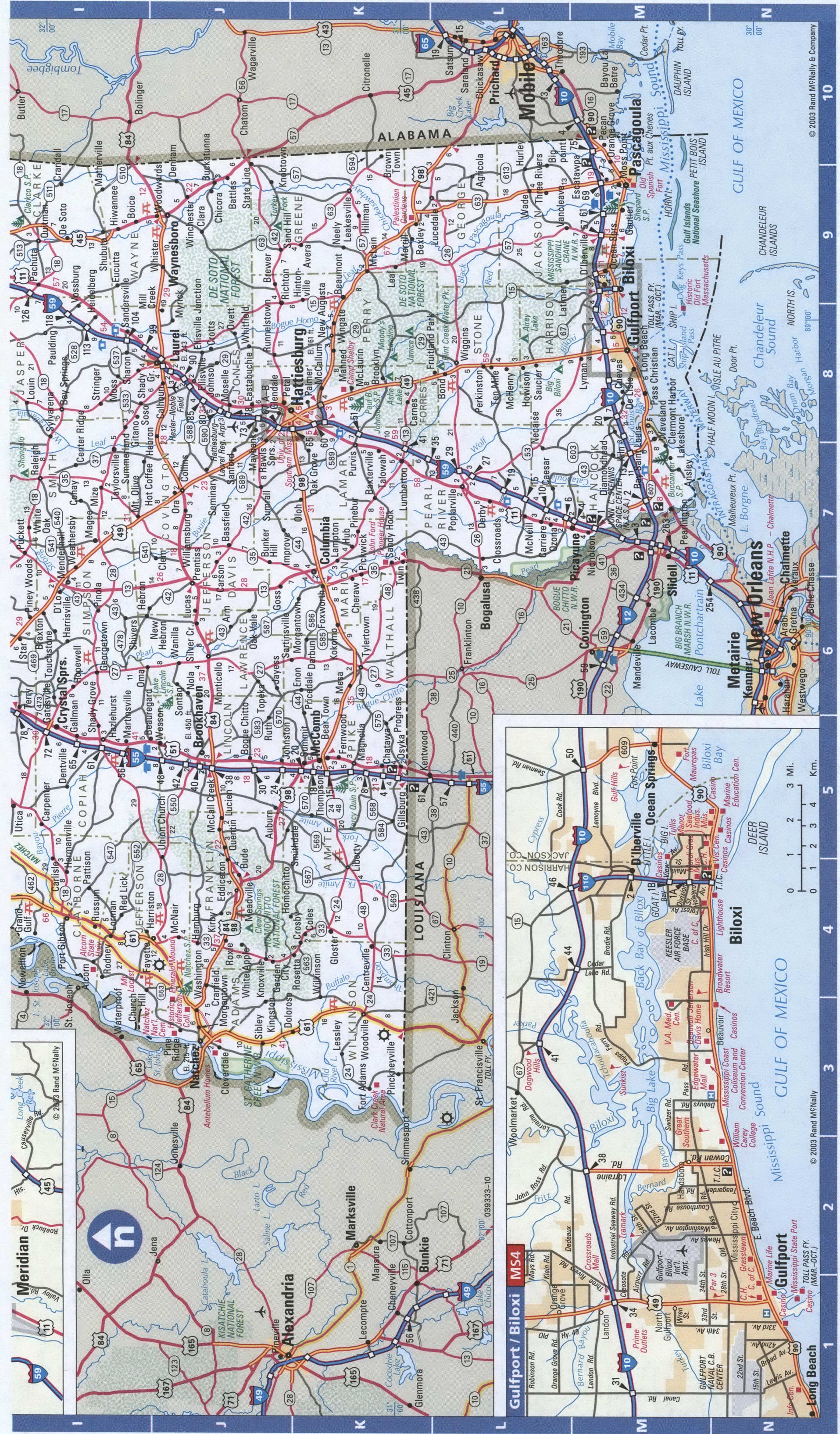 Mississippi road map. Detailed map of all roads in Mississippi with distances between cities and towns. Mississippi road map. Detailed map of all roads in Mississippi with distances between cities and towns.
