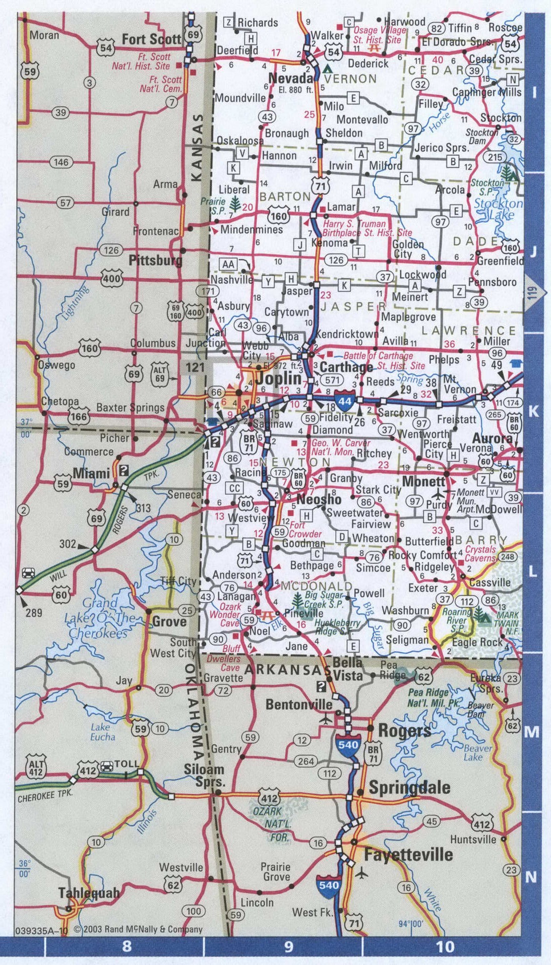Missouri western map. Detailed map of all roads in West Missouri with distances between cities and towns. Missouri western map. Detailed map of all roads in West Missouri with distances between cities and towns.