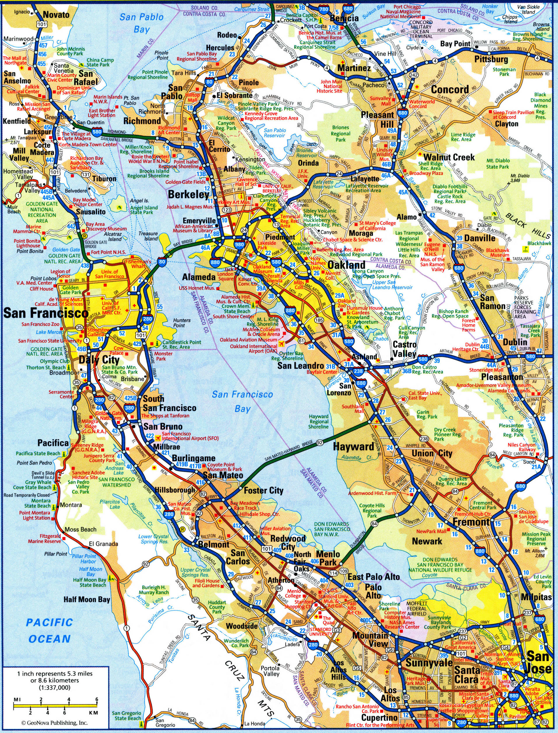 map of San Francisco city. Detailed updated map of all roads in San Francisco and the suburbs map of San Francisco city. Detailed updated map of all roads in San Francisco and the suburbs