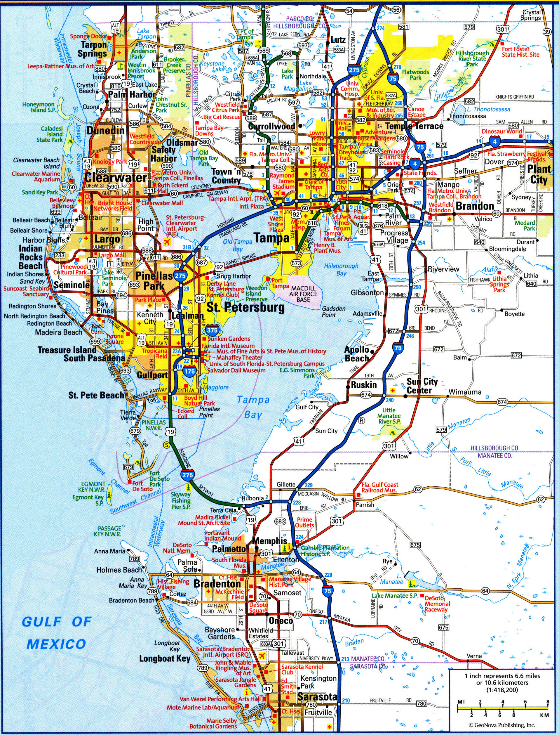 map of Tampa city