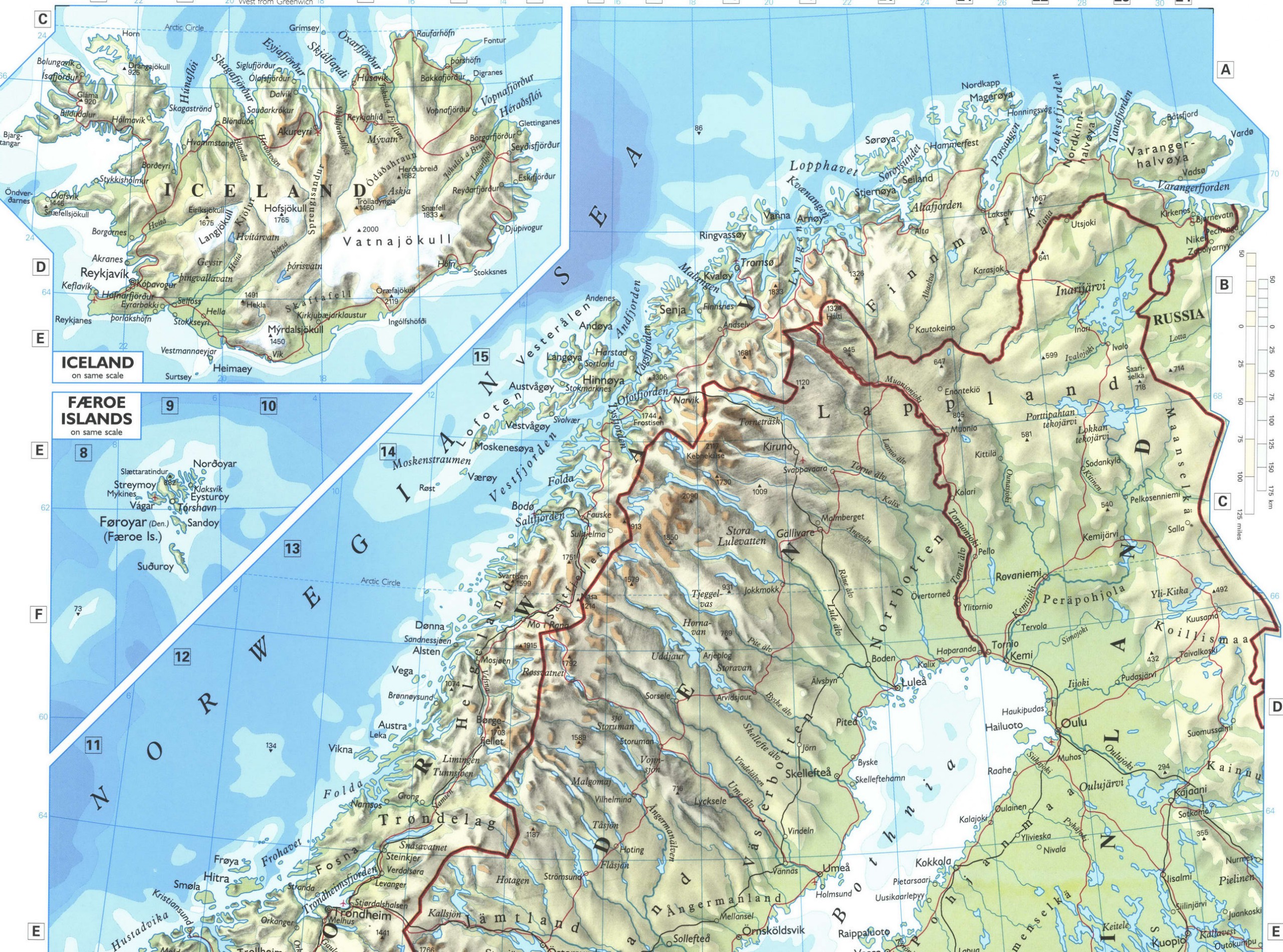 Scandinavia map