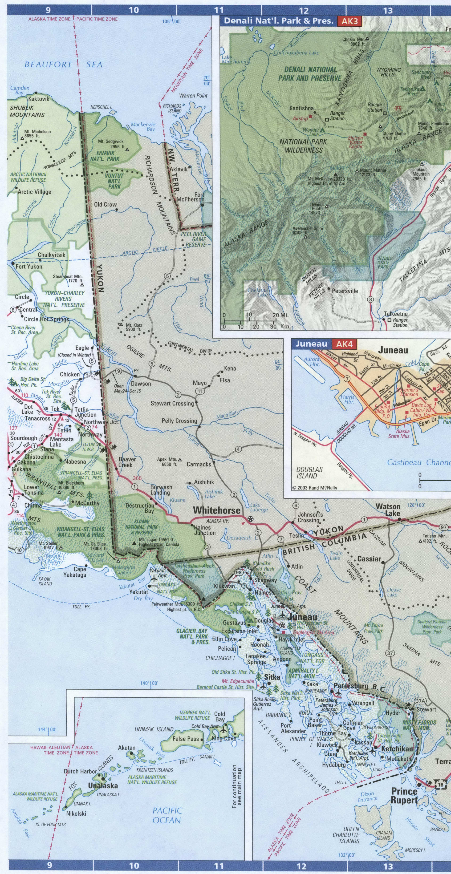 Alaska detailed map with cities