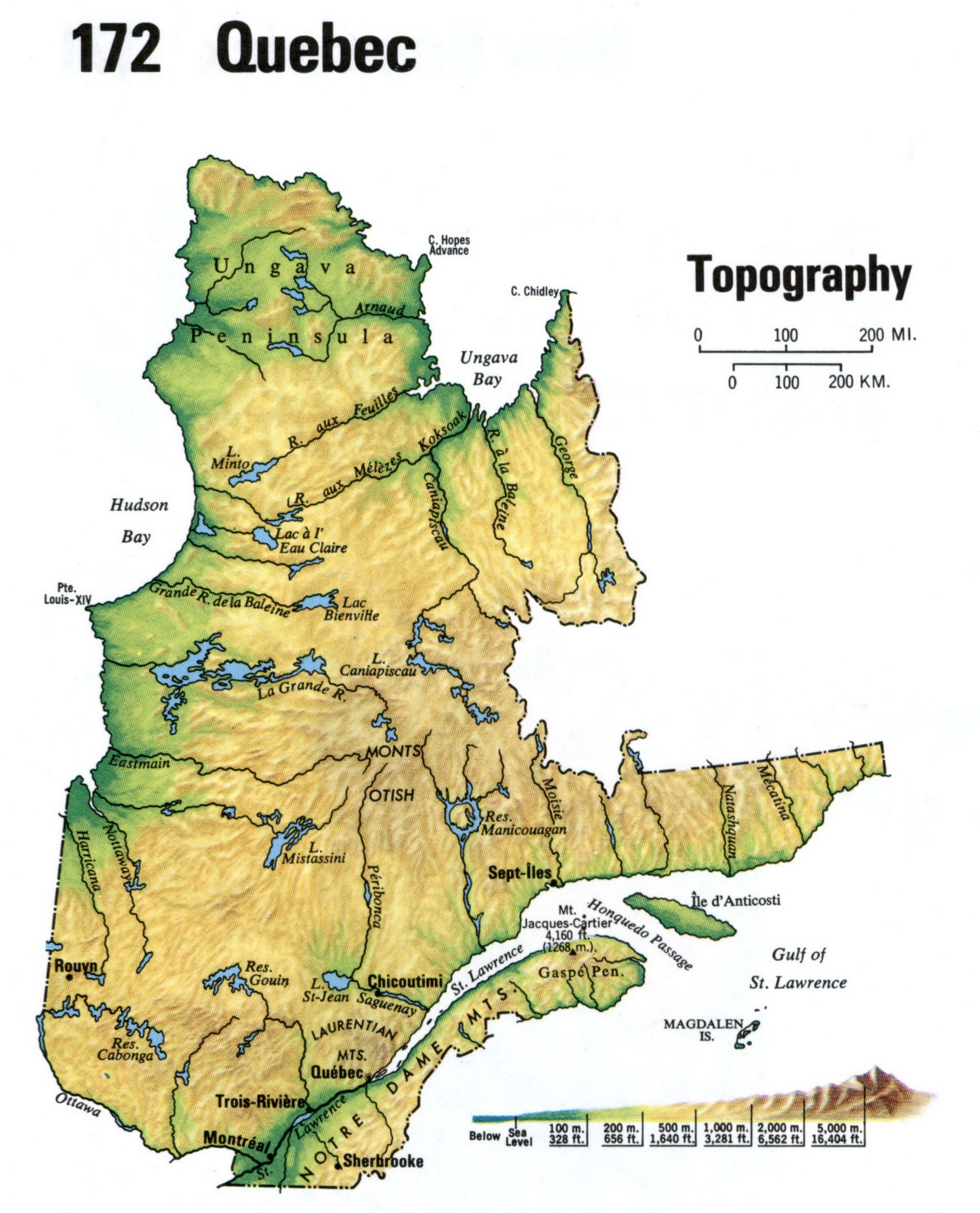 Topographic map of Quebec. Topo map of Quebec Topographic map of Quebec. Topo map of Quebec