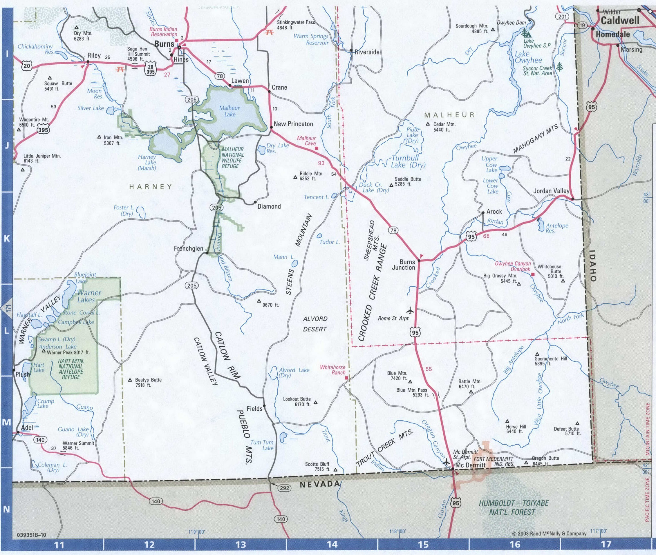 SouthEast Oregon detailed map. Detailed map of all roads in Eastern Oregon with distances between cities and towns. SouthEast Oregon detailed map. Detailed map of all roads in Eastern Oregon with distances between cities and towns.
