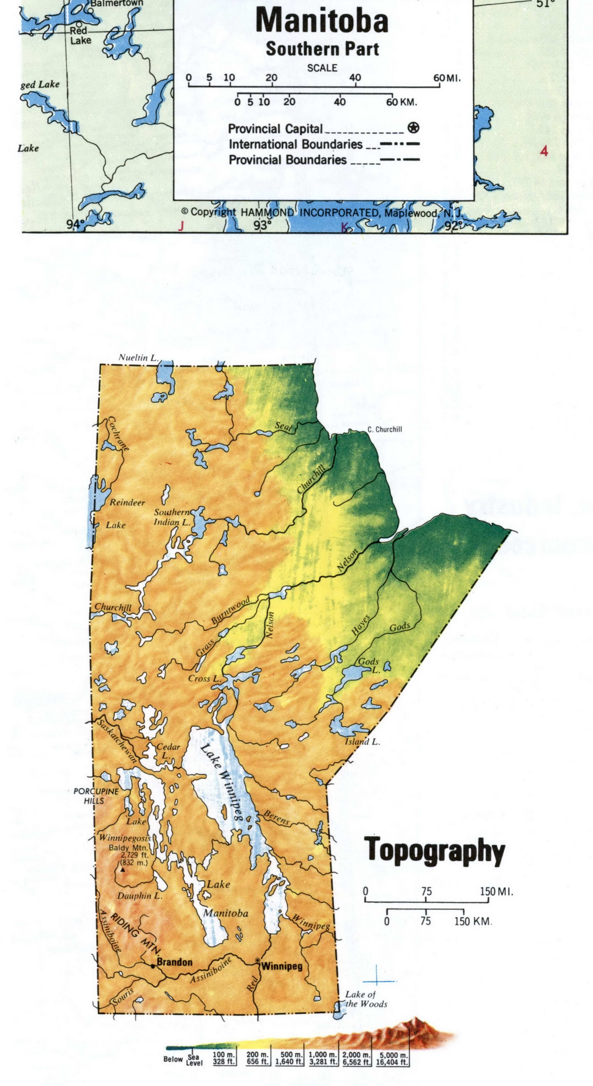Manitoba topographic map. Topo map of Manitoba Manitoba topographic map. Topo map of Manitoba