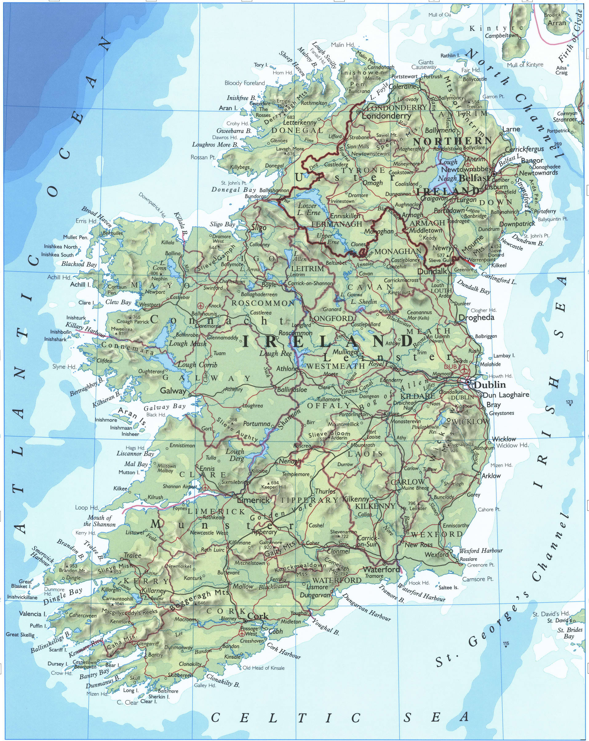 Ireland map