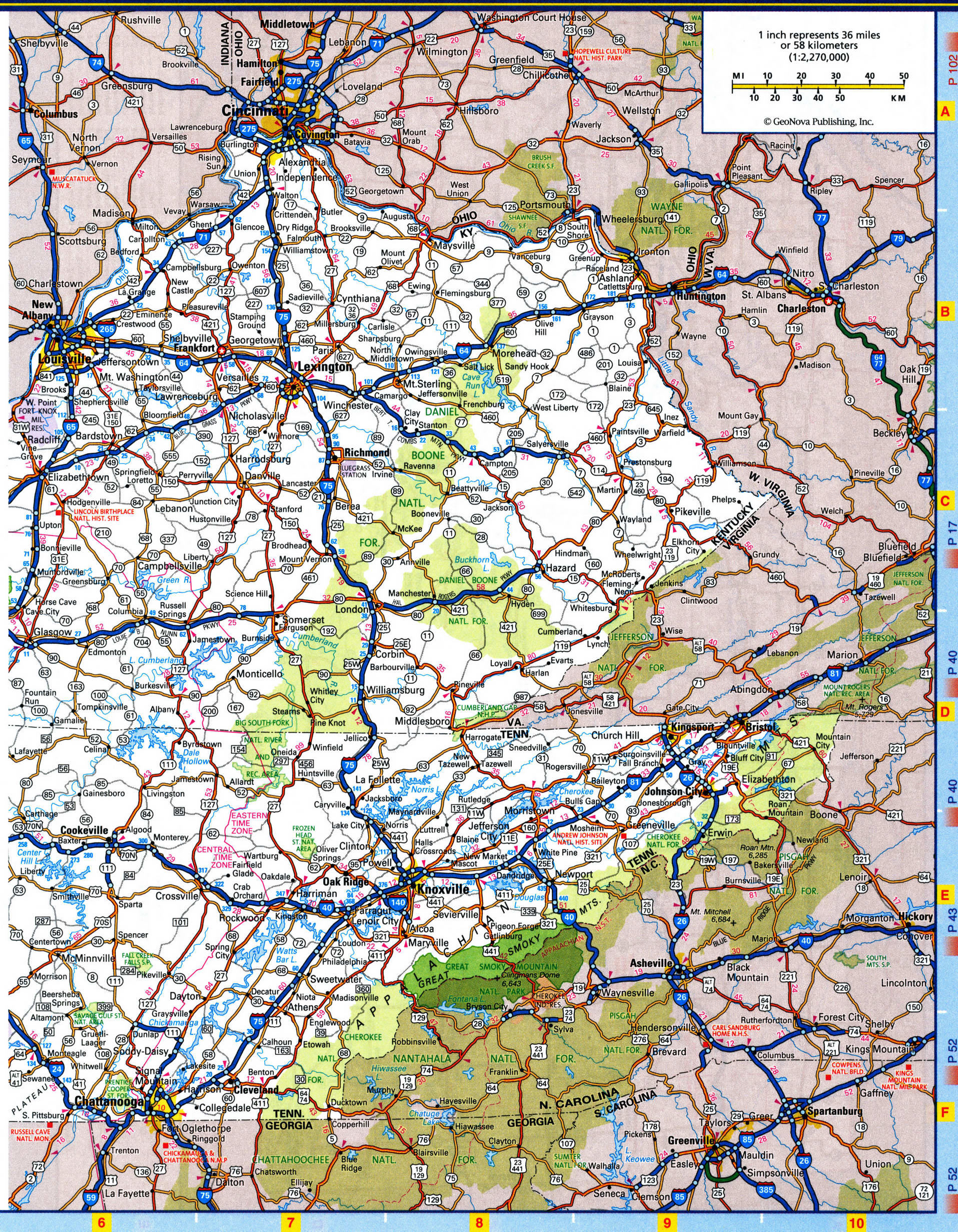 Tennessee highways map.Detailed map of the Tennessee highway with cities, villages, and rest areas. Tennessee highways map. Detailed map of the Tennessee highway with cities, villages, and rest areas.