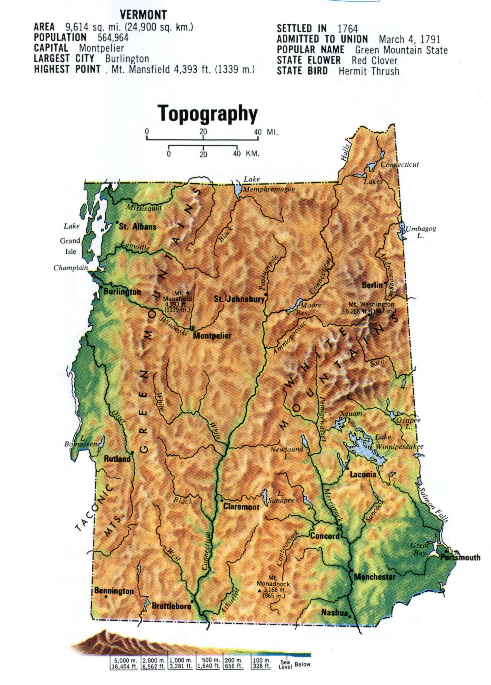 New Hampshire topographical map. Topo map of New Hampshire with terrain features. New Hampshire topographical map. Topo map of New Hampshire with terrain features.