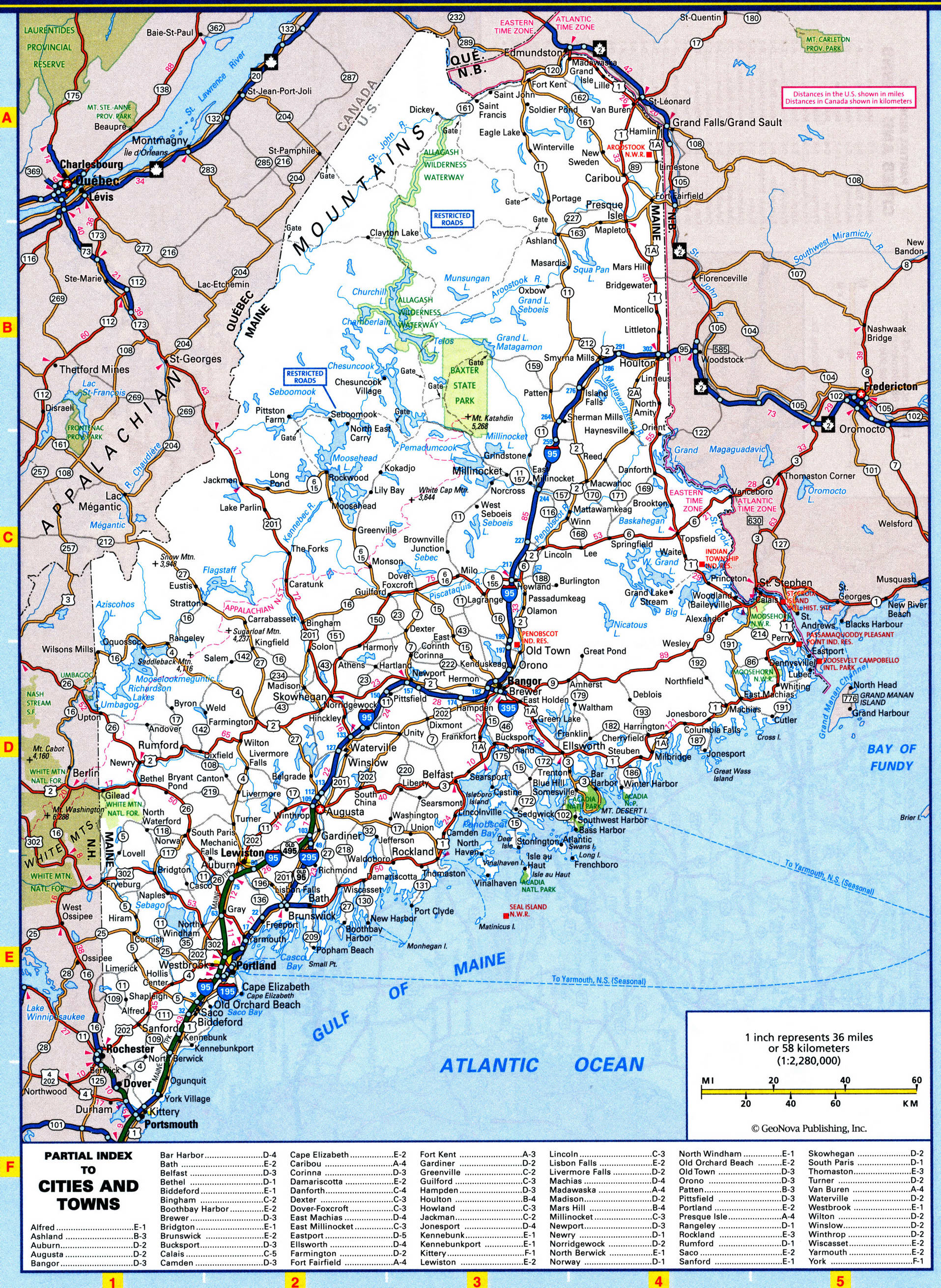 Maine highway map. Convenient road map of the state of Maine with cities, villages, and rest areas. Maine highway map. Convenient road map of the state of Maine with cities, villages, and rest areas.