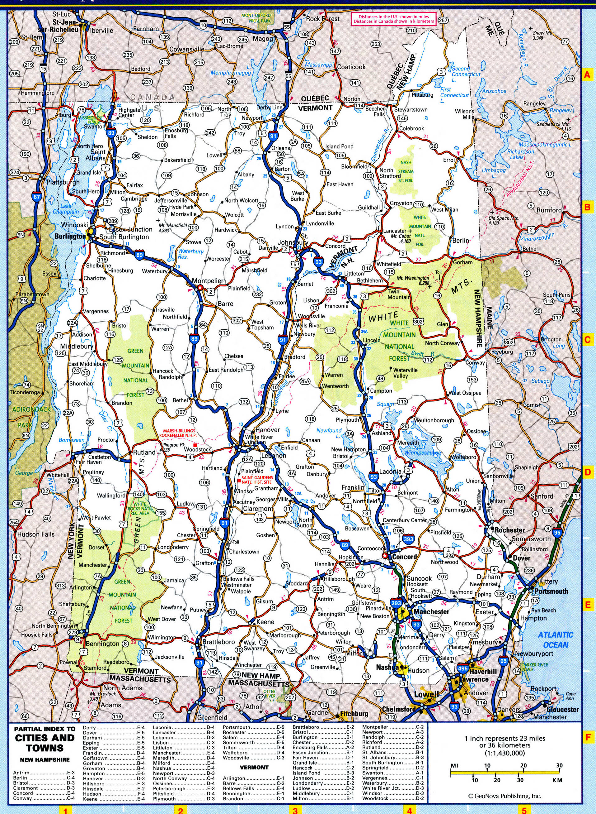 New Hampshire highways map. Detailed map of the New Hampshire highway with cities, villages, and rest areas. New Hampshire highways map. Detailed map of the New Hampshire highway with cities, villages, and rest areas.