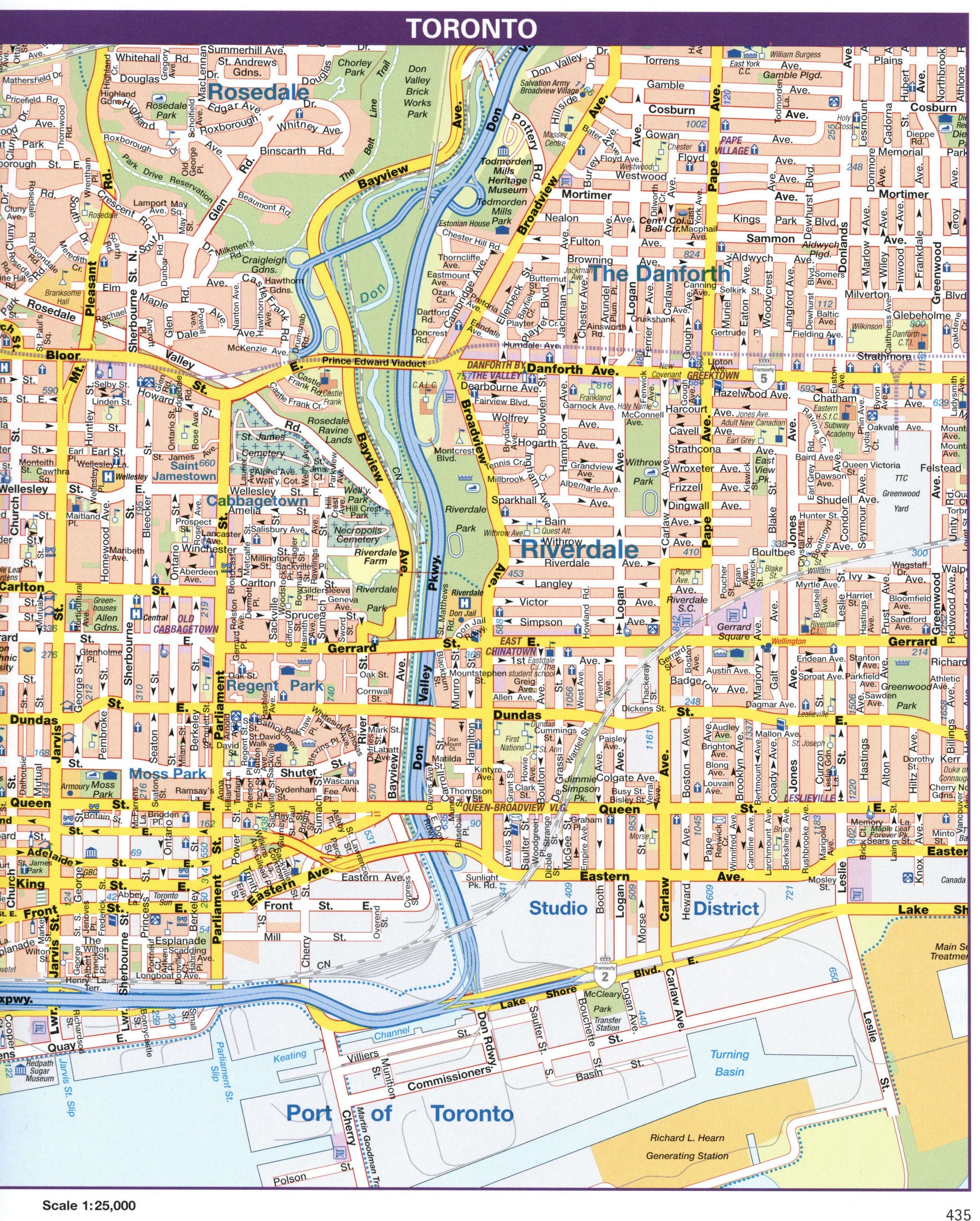 Toronto city map, Canada. Detailed map of city Toronto with all streets and roads Toronto city map, Canada. Detailed map of city Toronto with all streets and roads