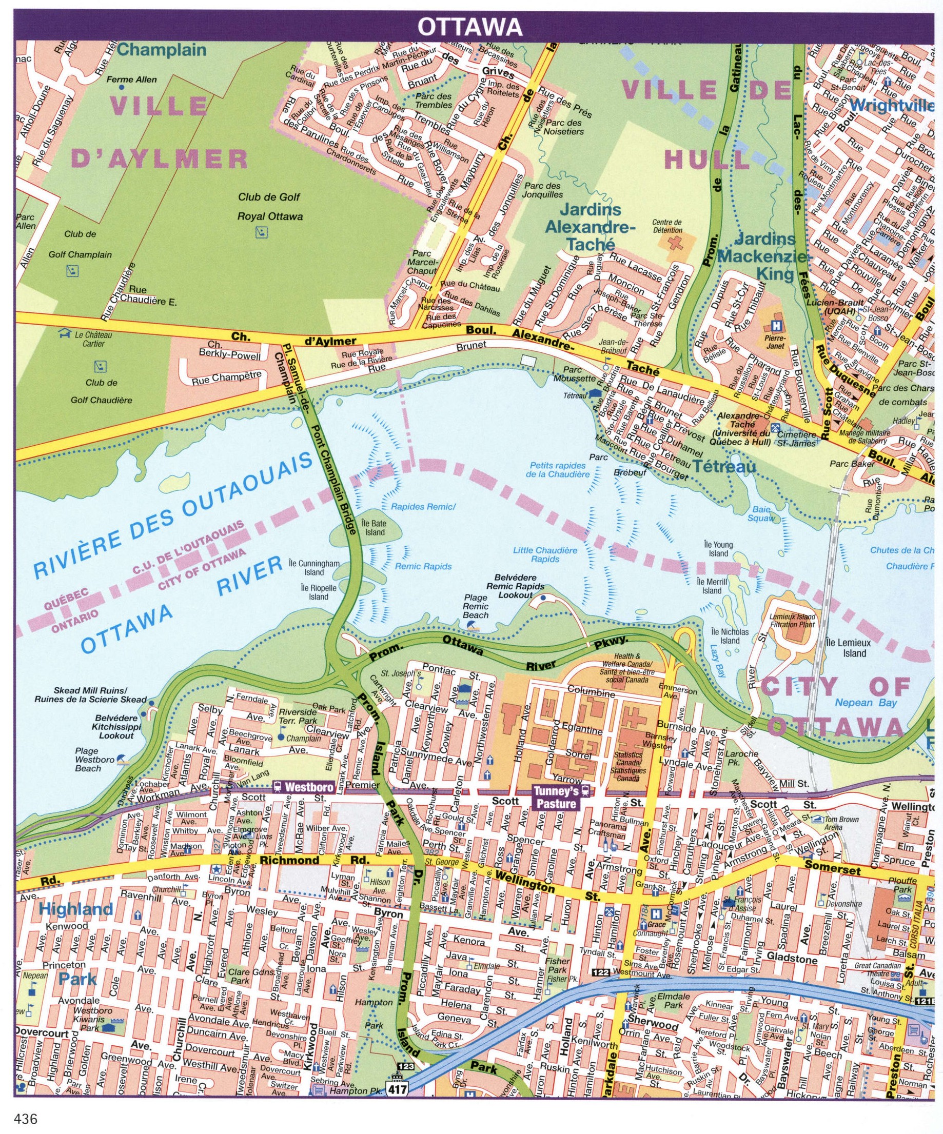 Ottawa city map. Detailed map of the Canadian city Ottawa with all streets and roads. Ottawa city map. Detailed map of the Canadian city Ottawa with all streets and roads.