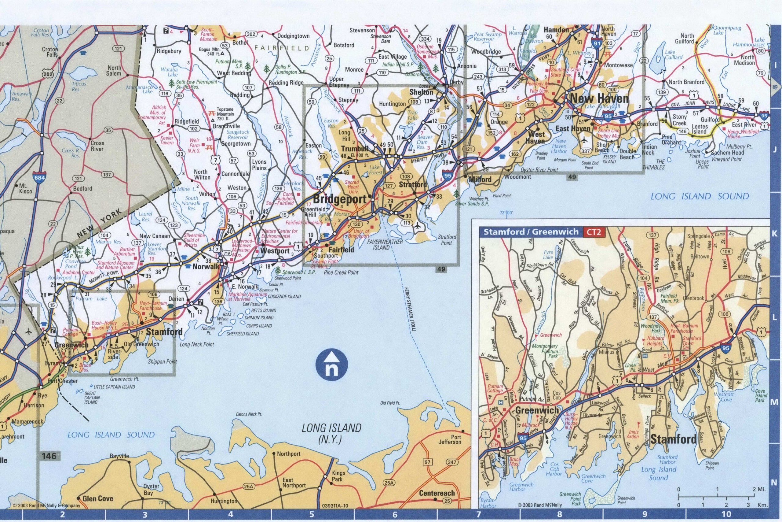 Western Connecticut map