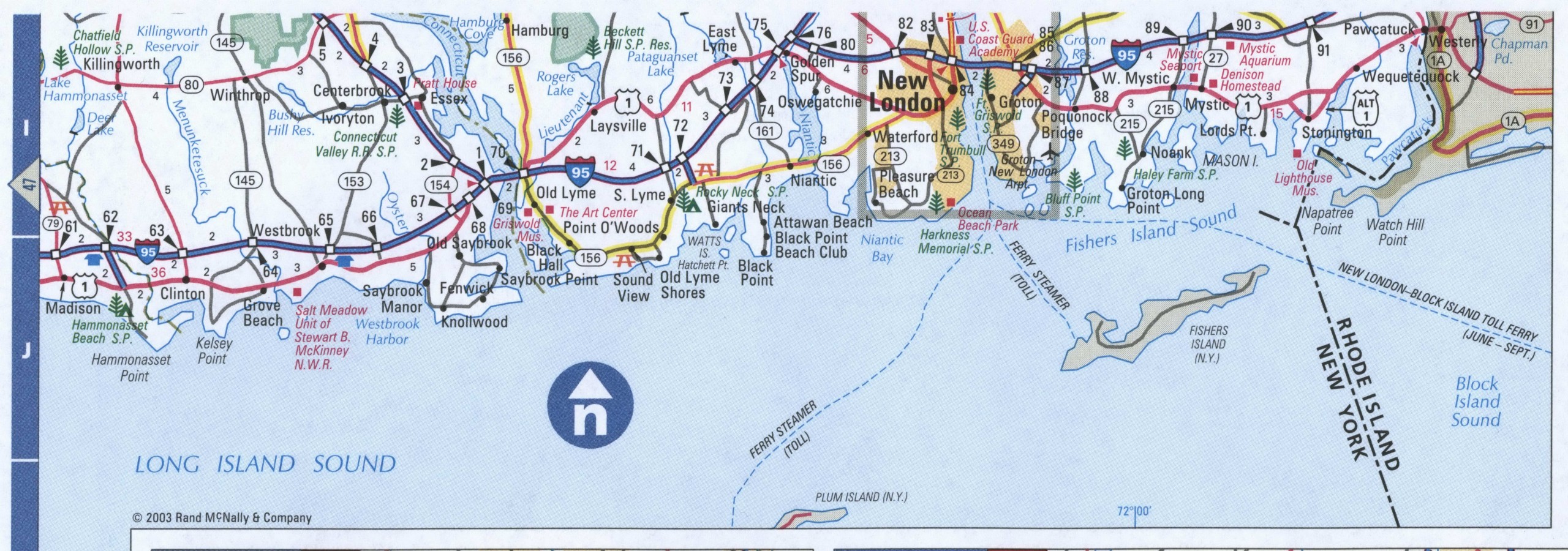 Eastern Connecticut map. A detailed map of all the roads in the state of Connecticut with distances between cities and towns. Eastern Connecticut map. A detailed map of all the roads in the state of Connecticut with distances between cities and towns.