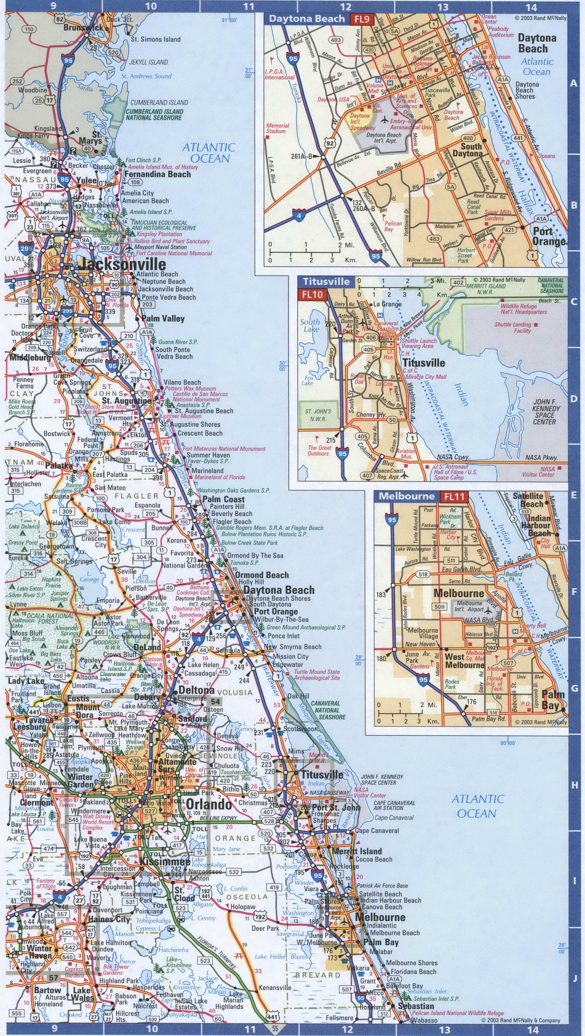 Northern Florida map. Detailed map of all roads in Florida with distances between cities and towns. Northern Florida map. Detailed map of all roads in Florida with distances between cities and towns.