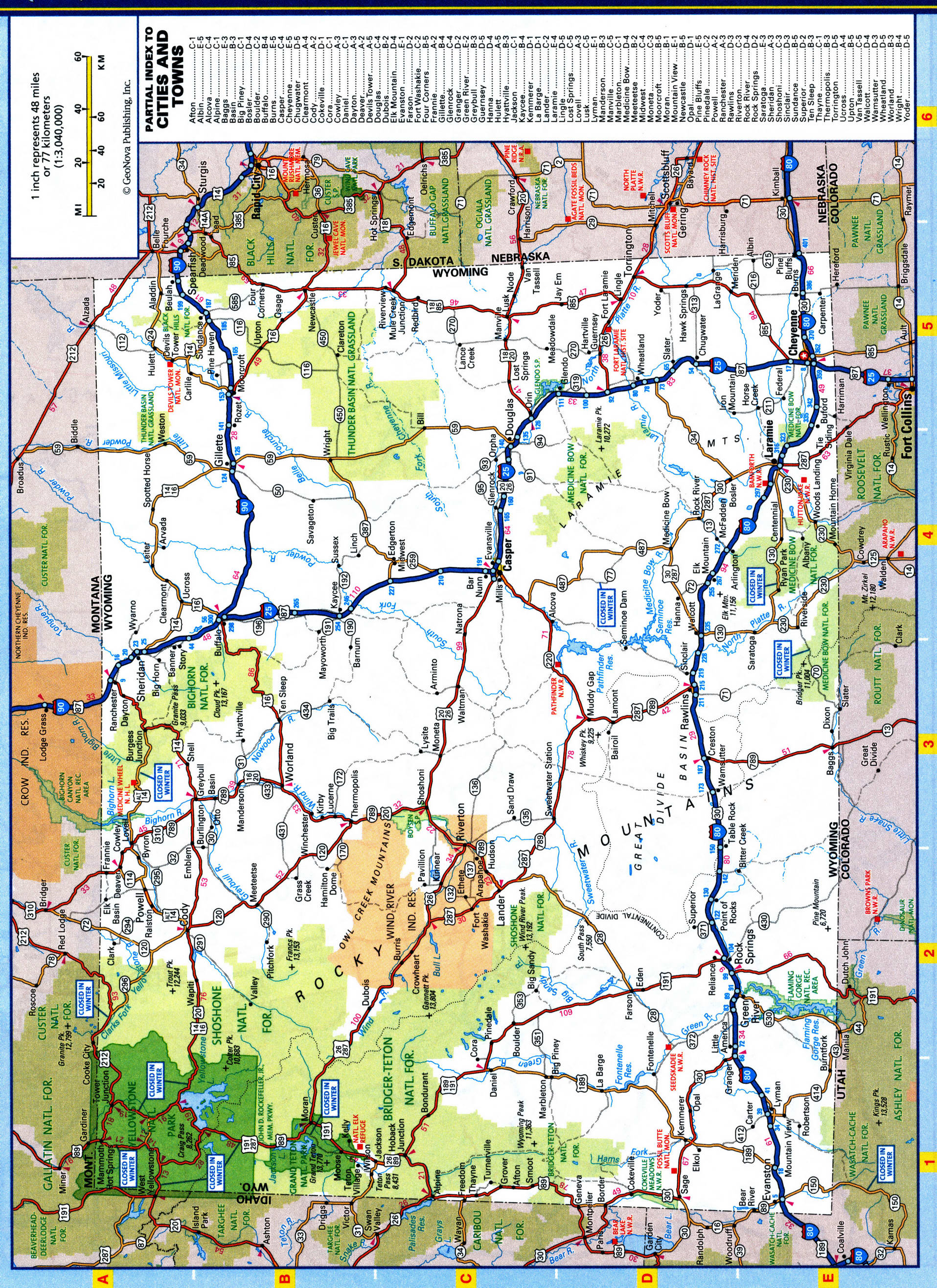 Wyoming map. Detailed map of the Wyoming highway with cities, villages, and rest areas. Wyoming map. Detailed map of the Wyoming highway with cities, villages, and rest areas.