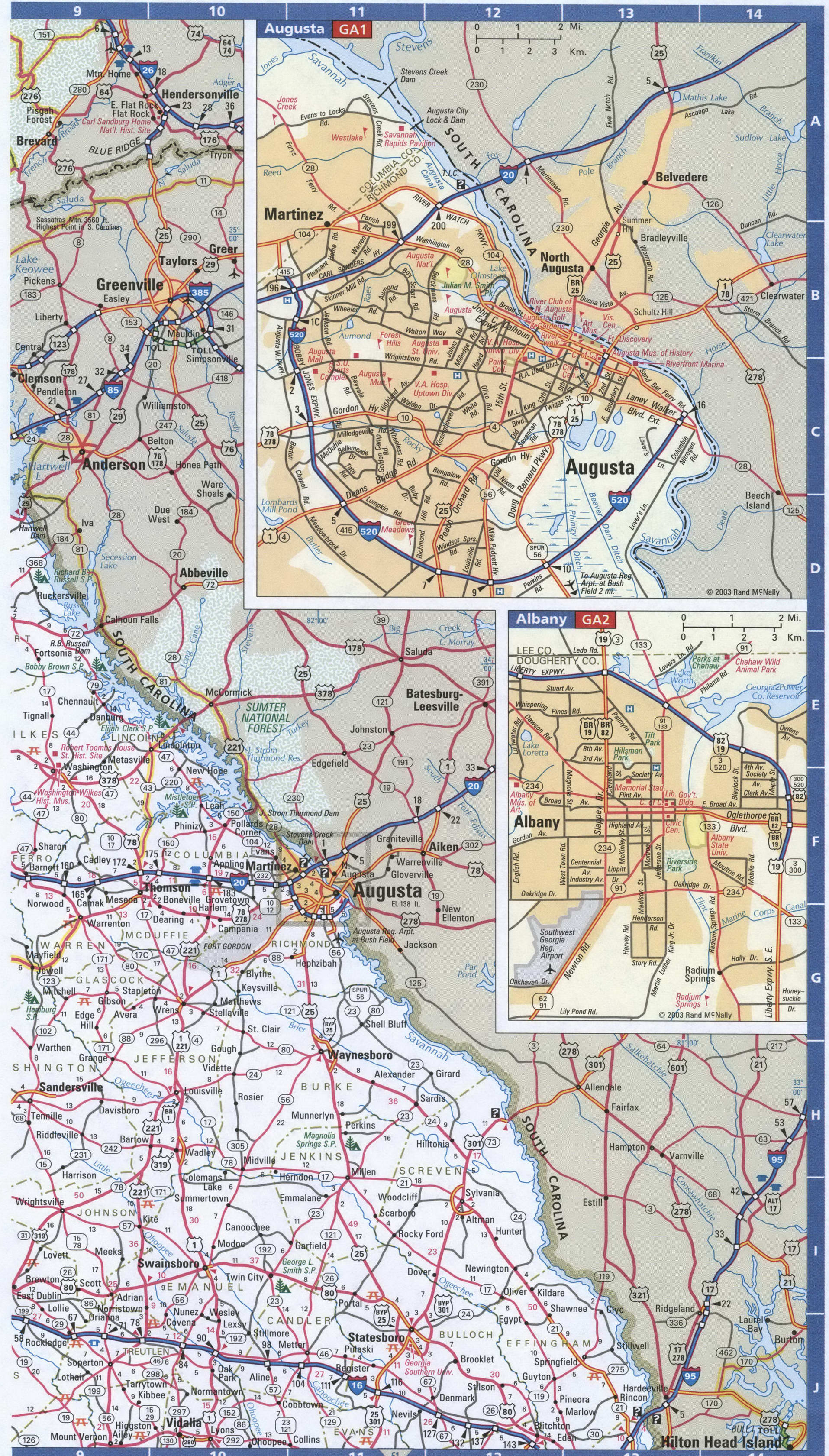 Northern Georgia map. Detailed map of all roads in Northern Georgia with distances between cities and towns. Northern Georgia map. Detailed map of all roads in Northern Georgia with distances between cities and towns.