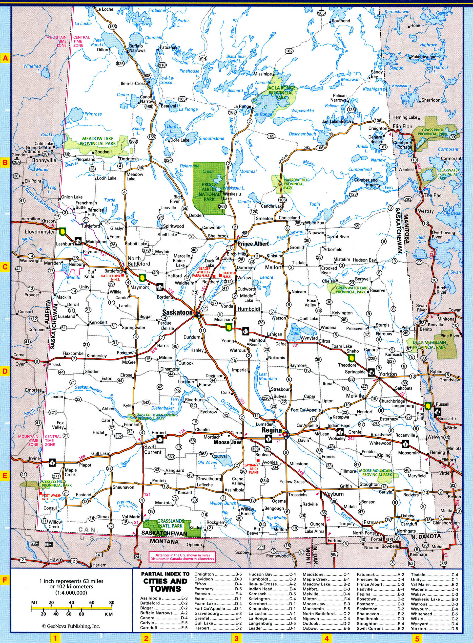 Saskatchewan highway map. Detailed map of Saskatchewan with roads and highways Saskatchewan highway map. Detailed map of Saskatchewan with roads and highways