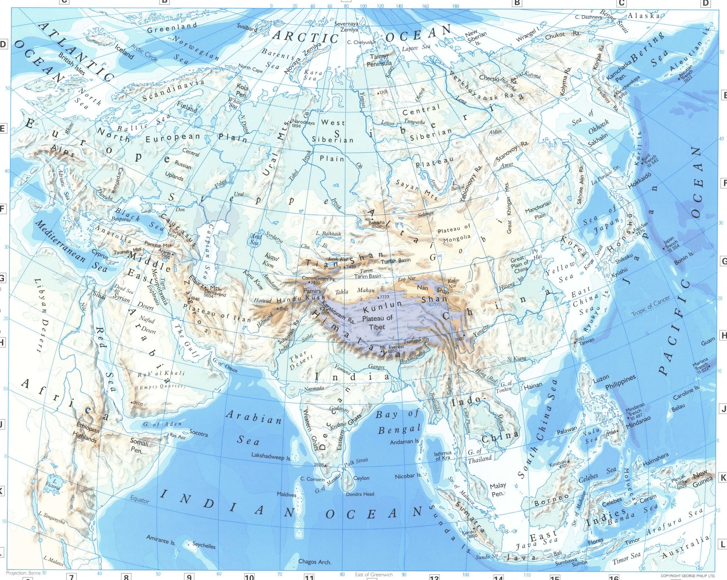 Asia map