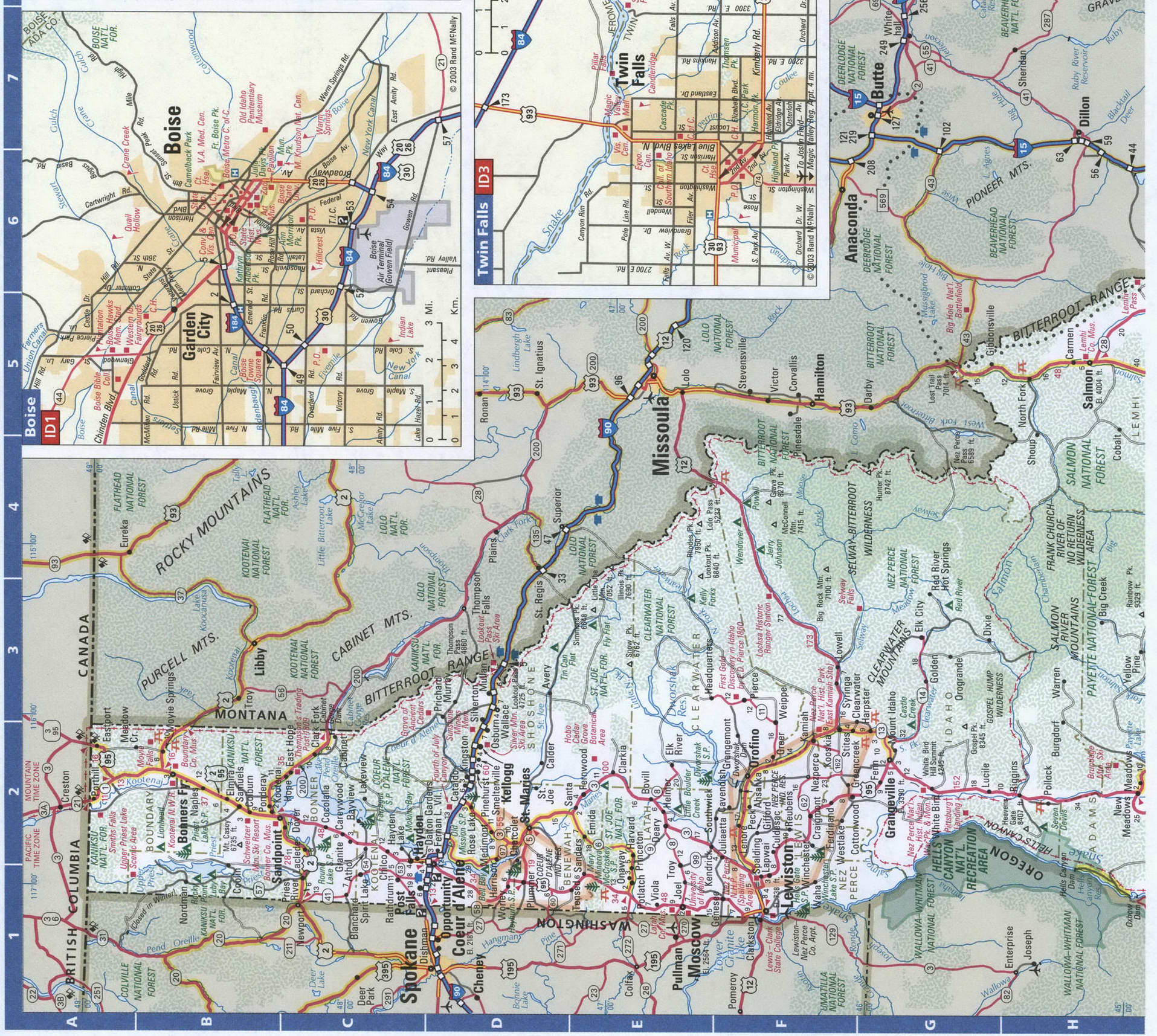 Idaho roads map. Detailed map of all roads in Idaho with distances between cities and towns. Idaho roads map. Detailed map of all roads in Idaho with distances between cities and towns.