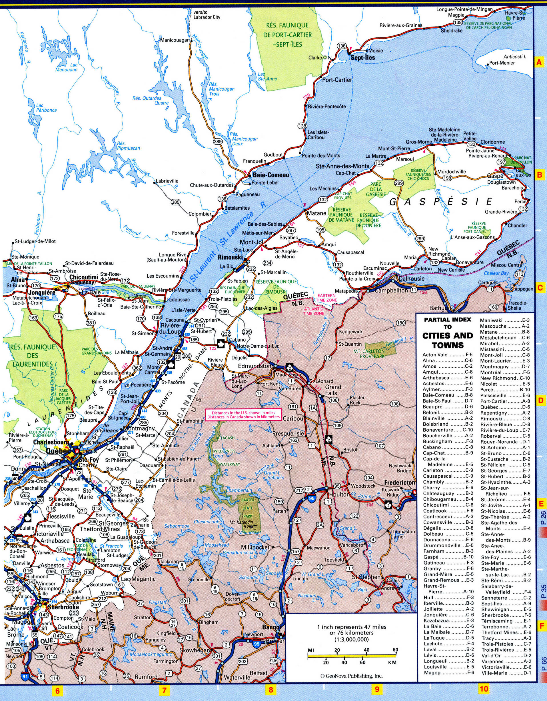 Quebec highways map with towns. Detailed map of the province of Quebec with roads and highways Quebec highways map with towns. Detailed map of the province of Quebec with roads and highways