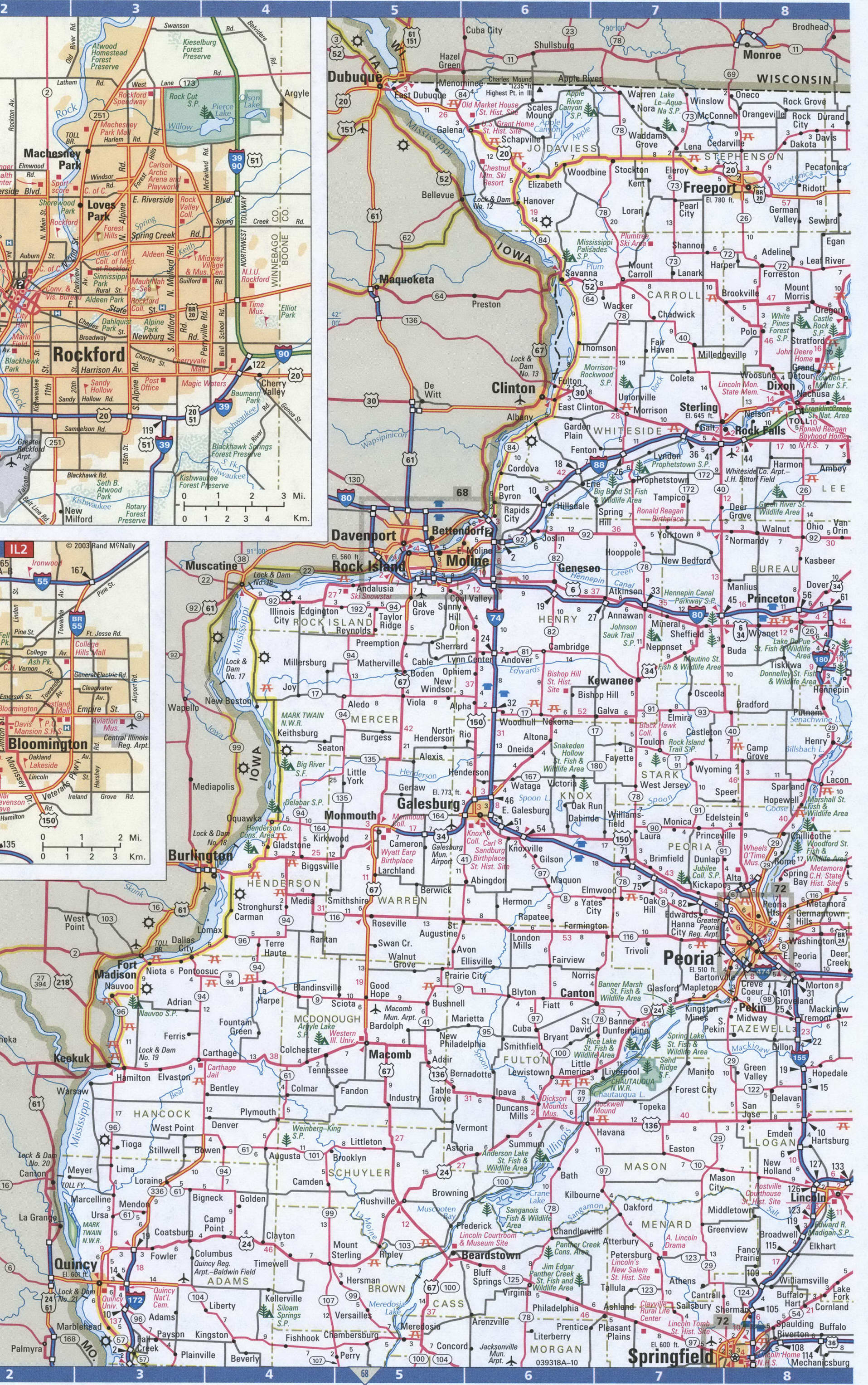 North Illinois map. Detailed map of all roads in North Illinois with distances between cities and towns. North Illinois map. Detailed map of all roads in North Illinois with distances between cities and towns.