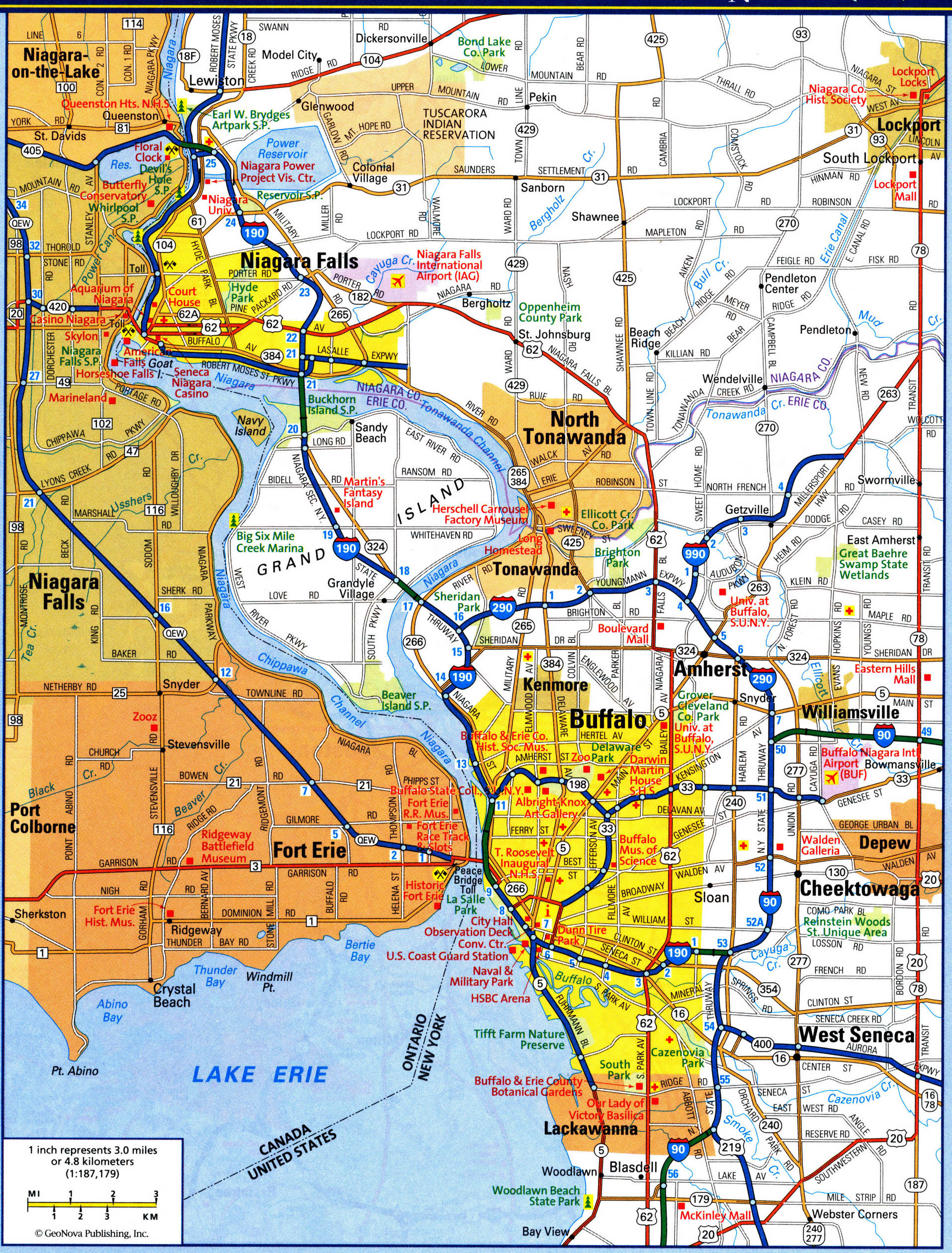 Buffalo city map. Detailed updated map of all roads in Buffalo and the suburbs Buffalo city map. Detailed updated map of all roads in Buffalo and the suburbs