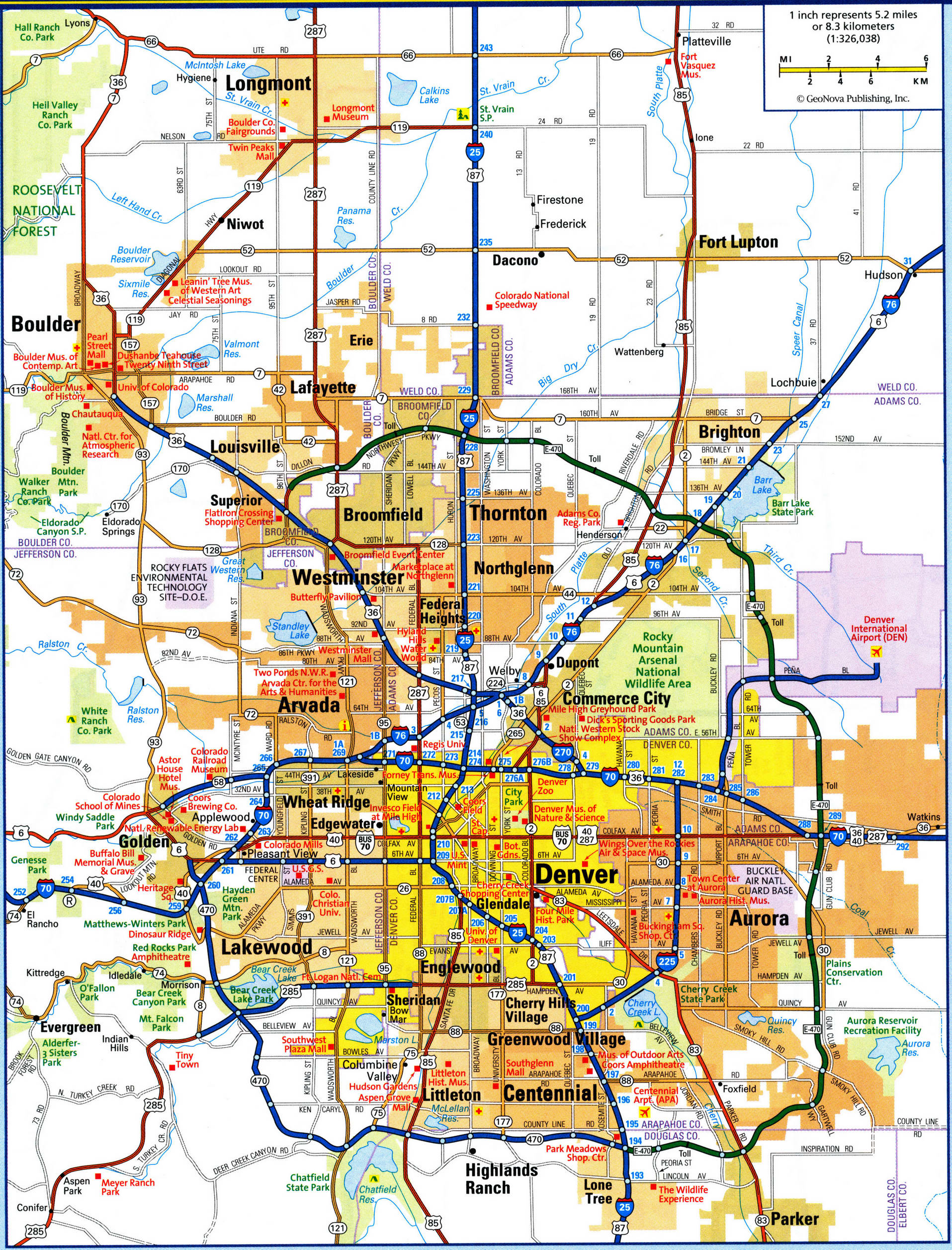 map of Denver city. Detailed updated map of all roads in Denver and the suburbs map of Denver city. Detailed updated map of all roads in Denver and the suburbs