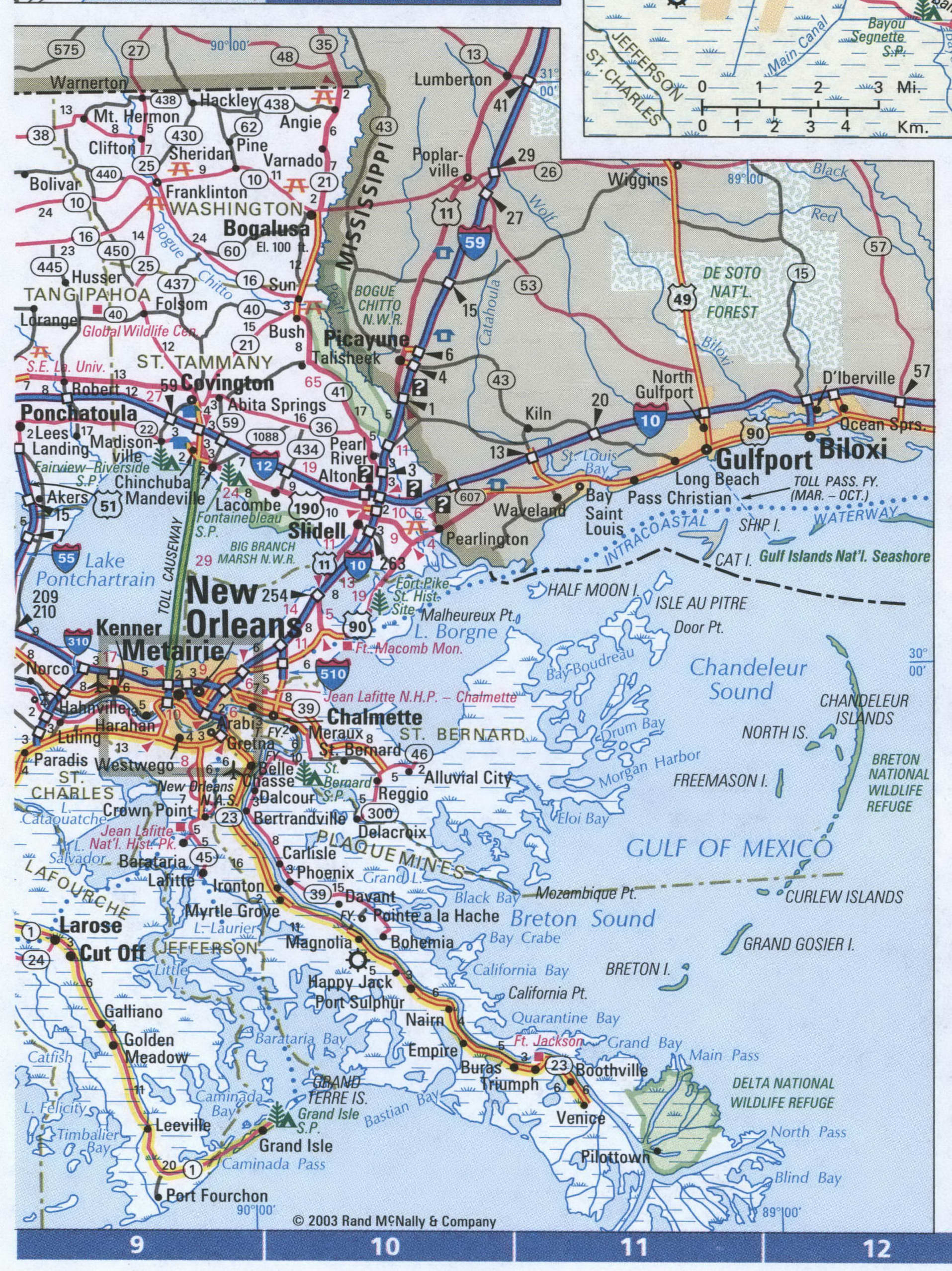 Louisiana detailed roads map. Detailed map of Louisiana with road numbers and distances between cities. Louisiana detailed roads map. Detailed map of Louisiana with road numbers and distances between cities.