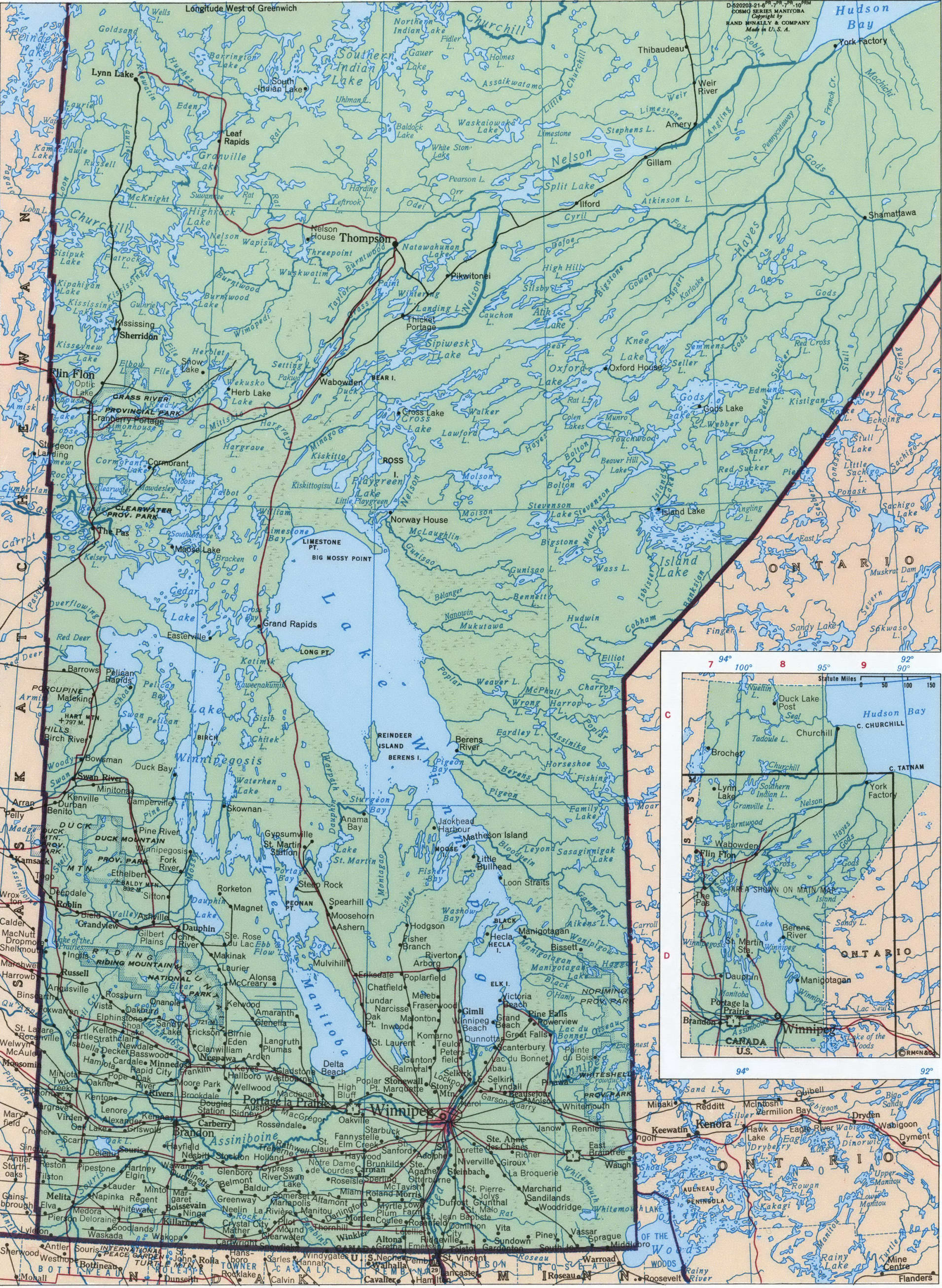 Manitoba geographic map. Detailed map of Manitoba with cities, towns, and villages. Manitoba geographic map. Detailed map of Manitoba with cities, towns, and villages.