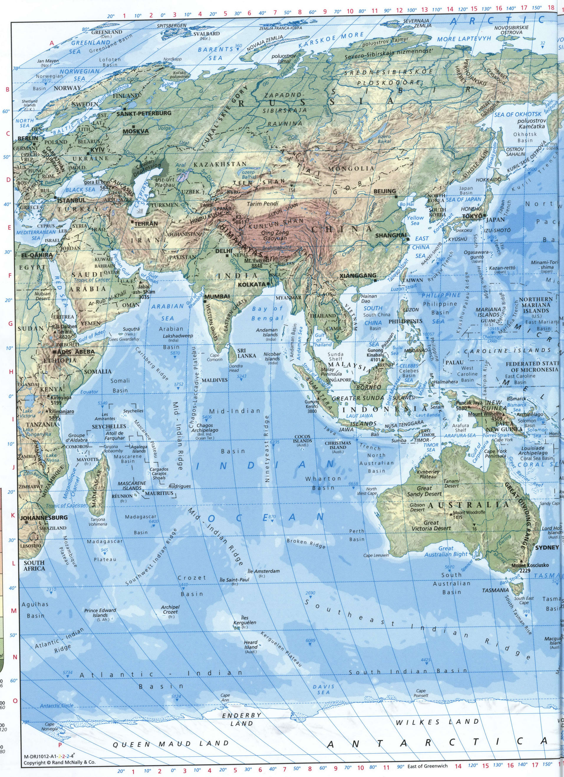 Indian ocean map. Detailed physical map of the Indian Ocean Indian ocean map. Detailed physical map of the Indian Ocean